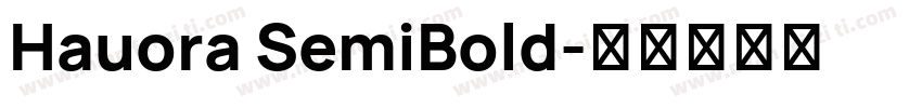 Hauora SemiBold字体转换
